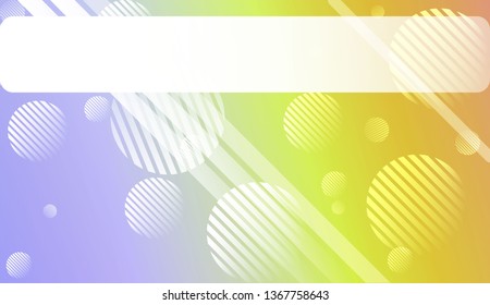 Blur Pastel ColorGradient Background with Line, Circle. For Screen Cell Phone. Vector Illustration
