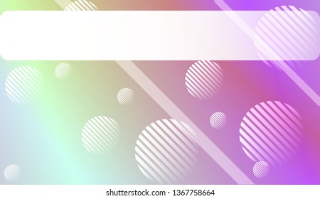 Blur Pastel ColorGradient Background with Line, Circle. For Screen Cell Phone. Vector Illustration