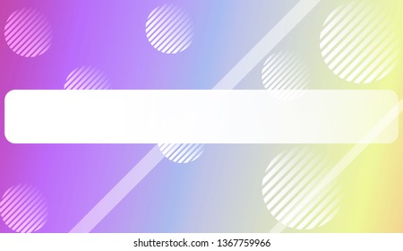 Blur Pastel ColorGradient Background with Line, Circle. For Screen Cell Phone. Vector Illustration
