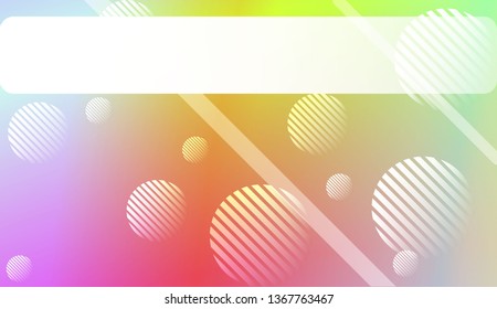 Blur Pastel ColorGradient Background with Line, Circle. For Screen Cell Phone. Vector Illustration
