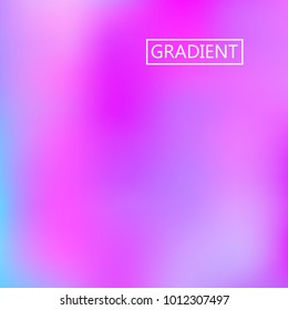 Blur pink blue iridescent holographic background. Foil rainbow texture. Abstract soft pastel colors backdrop. Trendy creative vector cosmic gradient. Vibrant print illustration. Creative neon.
