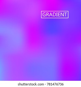 Blur pink blue iridescent holographic background. Foil rainbow texture. Abstract soft pastel colors backdrop. Trendy creative vector cosmic gradient. Vibrant print illustration. Creative neon.