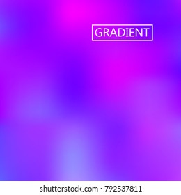 Blur pink blue iridescent holographic background. Foil rainbow texture. Abstract soft pastel colors backdrop. Trendy creative vector cosmic gradient. Vibrant print illustration. Creative neon.