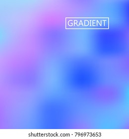 Blur pink blue iridescent holographic background. Foil rainbow texture. Abstract soft pastel colors backdrop. Trendy creative vector cosmic gradient. Vibrant print illustration. Creative neon.