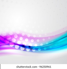 Blur purple and blue waves eps10 abstract vector background