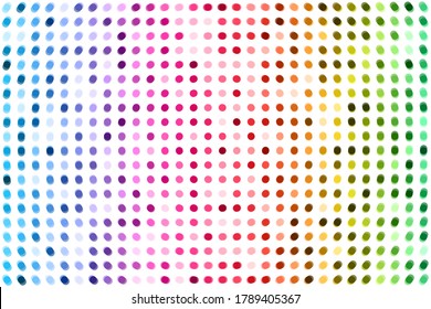 Blur rainbow color dot background