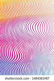 Blur rainbow gradient background of bright glow perspective with lighting wavy lines with space place for your text. Graphic image template. Abstract vector Illustration eps 10 for business brochure