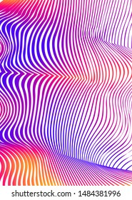 Blur rainbow gradient background of bright glow perspective with lighting wavy lines with space place for your text. Graphic image template. Abstract vector Illustration eps 10 for business brochure