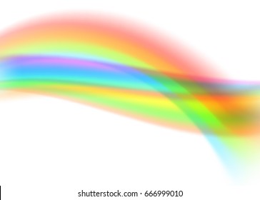 Blur rainbow gradient background of bright glow perspective with lighting wavy lines with space place for your text. Graphic image template. Abstract vector Illustration eps 10 for business brochure