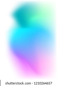 Blur rainbow gradient background of fantasy multiple colored with space place for your text. Graphic image template. Abstract vector Illustration eps 10 for your business brochure