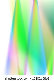Blur rainbow gradient background Fractal rendition of multiple colored curves lines with space place for text. Graphic image template. Abstract vector Illustration eps 10 for your business brochure