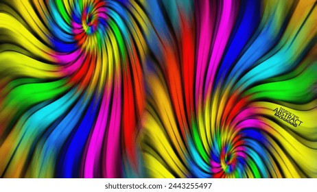 Blur Rainbow twirl abstract background. Suitable for wallpaper