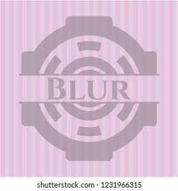 Blur realistic pink emblem