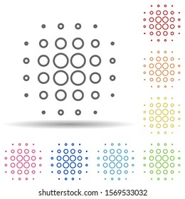 Blur sign in multi color style icon. Simple thin line, outline vector of image icons for ui and ux, website or mobile application