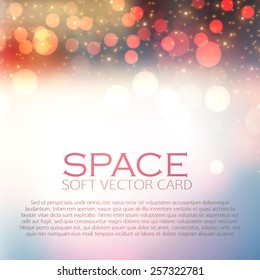 Blur soft bokeh background. Vector illustration