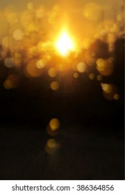 Blur soft sunshine landscape background. Vector illustration