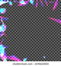 Blur Spark Background Transparent Vector. Particle Glitz Illustration. Multicolored Holiday Wallpaper. Pink Emotion. Spot Fade Card.