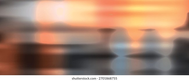 Blur sunset beach background eps 10