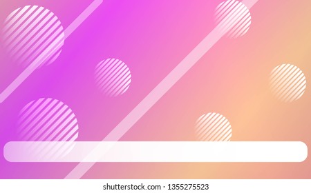 Blur Sweet Dreamy Gradient Color Background with Line, Circle. For Abstract Modern Screen Design For Mobile App. Vector Illustration