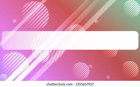 Blur Sweet Dreamy Gradient Color Background with Line, Circle. For Ad, Presentation, Card. Vector Illustration