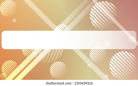 Blur Sweet Dreamy Gradient Color Background with Line, Circle. For Ad, Presentation, Card. Vector Illustration