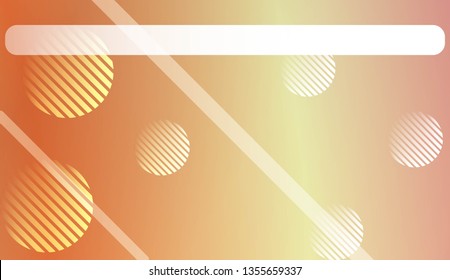 Blur Sweet Dreamy Gradient Color Background with Line, Circle. For Ad, Presentation, Card. Vector Illustration