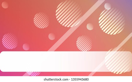 Blur Sweet Dreamy Gradient Color Background with Line, Circle. For Abstract Modern Screen Design For Mobile App. Vector Illustration