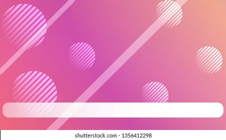 Blur Sweet Dreamy Gradient Color Background with Line, Circle. For Abstract Modern Screen Design For Mobile App. Vector Illustration