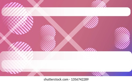 Blur Sweet Dreamy Gradient Color Background with Line, Circle. For Abstract Modern Screen Design For Mobile App. Vector Illustration