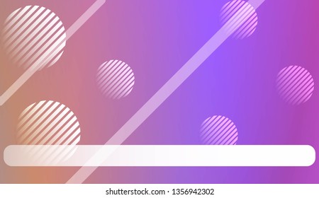 Blur Sweet Dreamy Gradient Color Background with Line, Circle. For Ad, Presentation, Card. Vector Illustration