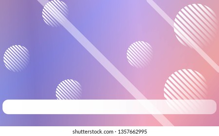 Blur Sweet Dreamy Gradient Color Background with Line, Circle. For Abstract Modern Screen Design For Mobile App. Vector Illustration