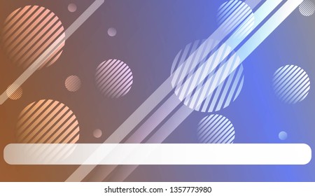 Blur Sweet Dreamy Gradient Color Background with Line, Circle. For Your Graphic Invitation Card, Poster, Brochure. Vector Illustration