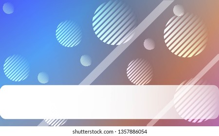 Blur Sweet Dreamy Gradient Color Background with Line, Circle. For Ad, Presentation, Card. Vector Illustration