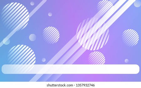 Blur Sweet Dreamy Gradient Color Background with Line, Circle. For Ad, Presentation, Card. Vector Illustration