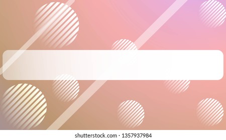 Blur Sweet Dreamy Gradient Color Background with Line, Circle. For Your Graphic Invitation Card, Poster, Brochure. Vector Illustration