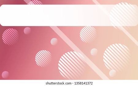 Blur Sweet Dreamy Gradient Color Background with Line, Circle. For Ad, Presentation, Card. Vector Illustration