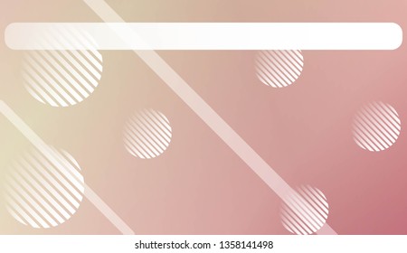 Blur Sweet Dreamy Gradient Color Background with Line, Circle. For Ad, Presentation, Card. Vector Illustration