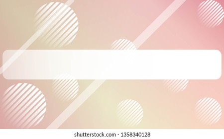 Blur Sweet Dreamy Gradient Color Background with Line, Circle. For Ad, Presentation, Card. Vector Illustration