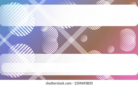 Blur Sweet Dreamy Gradient Color Background with Line, Circle. For Abstract Modern Screen Design For Mobile App. Vector Illustration