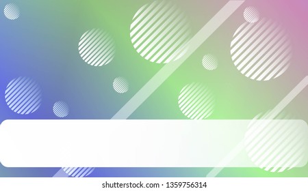 Blur Sweet Dreamy Gradient Color Background with Line, Circle. For Your Graphic Invitation Card, Poster, Brochure. Vector Illustration
