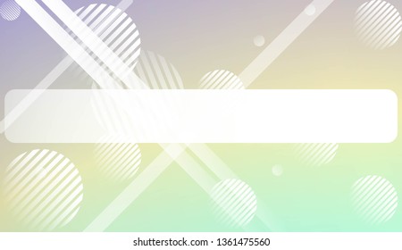 Blur Sweet Dreamy Gradient Color Background with Line, Circle. For Your Graphic Invitation Card, Poster, Brochure. Vector Illustration