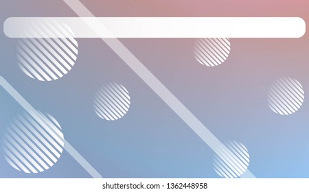 Blur Sweet Dreamy Gradient Color Background with Line, Circle. For Abstract Modern Screen Design For Mobile App. Vector Illustration