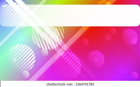 Blur Sweet Dreamy Gradient Color Background with Line, Circle. For Abstract Modern Screen Design For Mobile App. Vector Illustration.