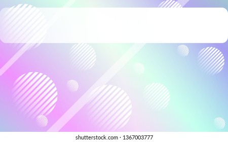 Blur Sweet Dreamy Gradient Color Background with Line, Circle. For Your Graphic Invitation Card, Poster, Brochure. Vector Illustration