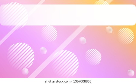 Blur Sweet Dreamy Gradient Color Background with Line, Circle. For Your Graphic Invitation Card, Poster, Brochure. Vector Illustration