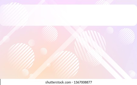 Blur Sweet Dreamy Gradient Color Background with Line, Circle. For Your Graphic Invitation Card, Poster, Brochure. Vector Illustration