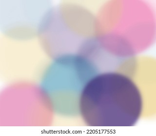 Blur transparent circles for background