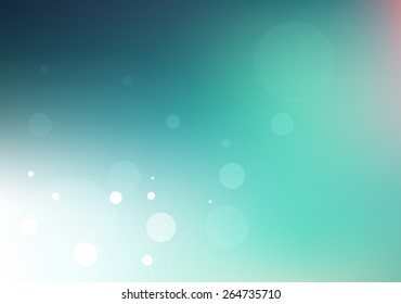 Blur vector background with a piece of mystery. Abstract illustration of glow and snowflake in dream ambiance 