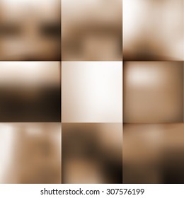 Blur vintage vector backgrounds set. Retro design with lighting effects. Abstract web banners collection.