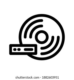 bluray icon or logo isolated sign symbol vector illustration - high quality black style vector icons
